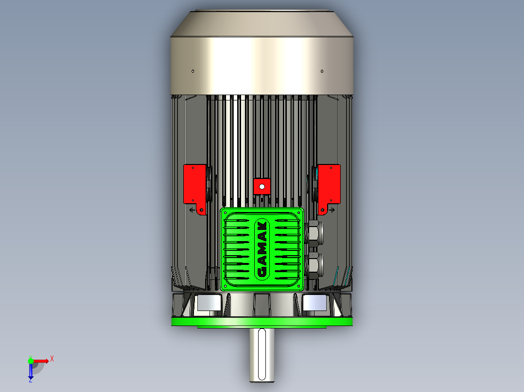 GAMAK 3G GM 180-L B5 电机 - 30kW俯视图