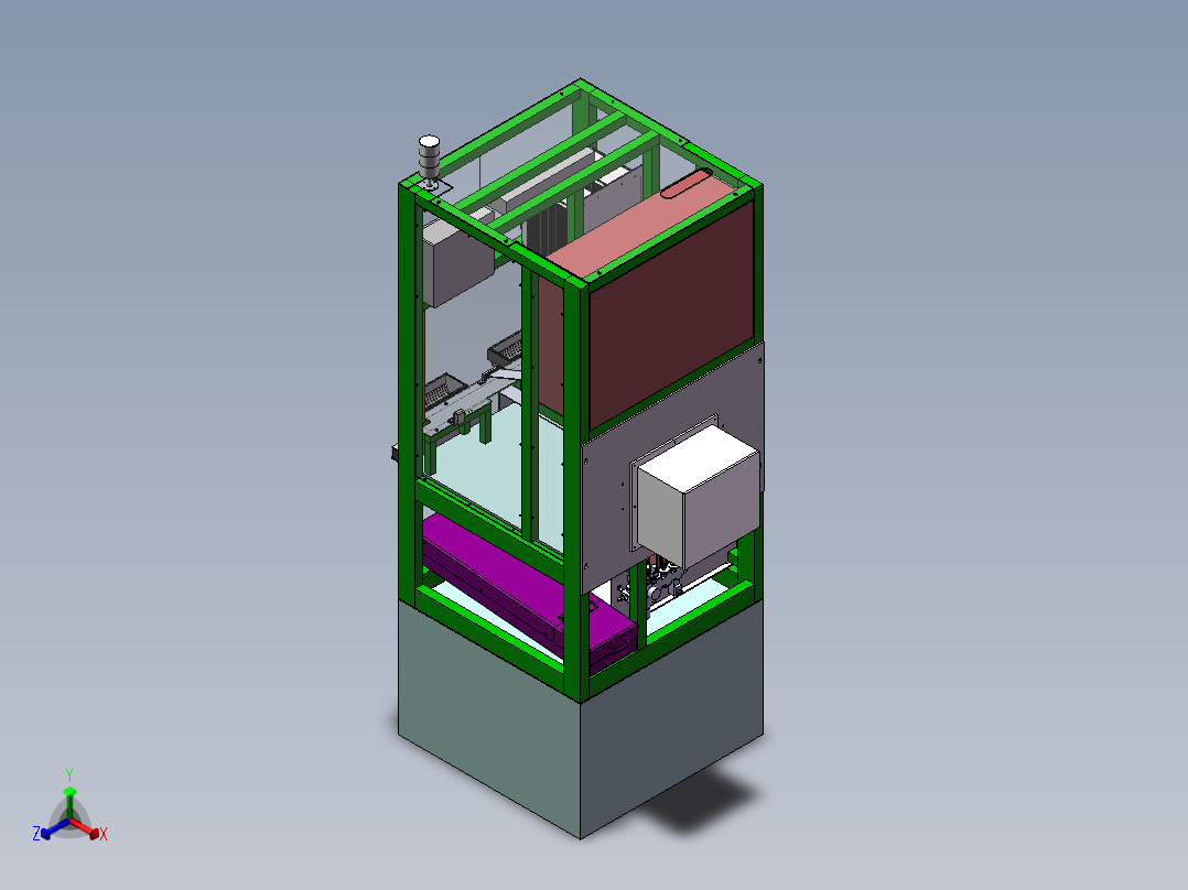 LCH-200 药瓶标签自动检测机正等轴测图