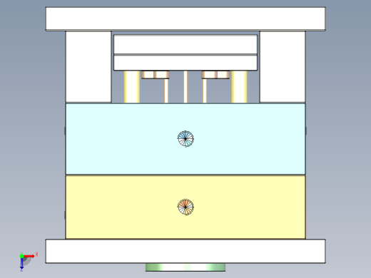 基座注塑模具设计俯视缩略图