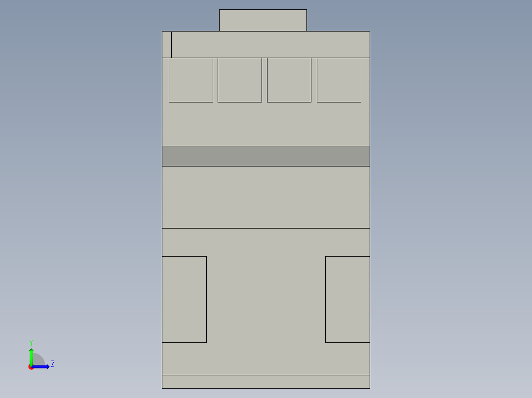 接触器CJX20910左视图