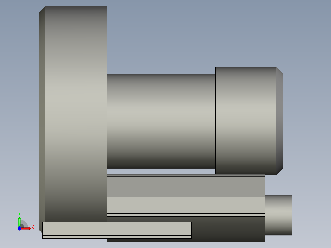 15KW高压风机Z001前视图