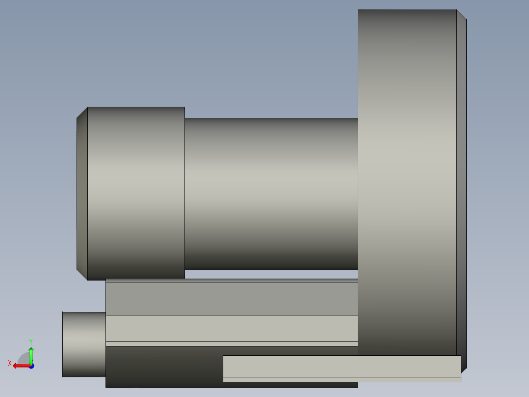 15KW高压风机Z001后视图