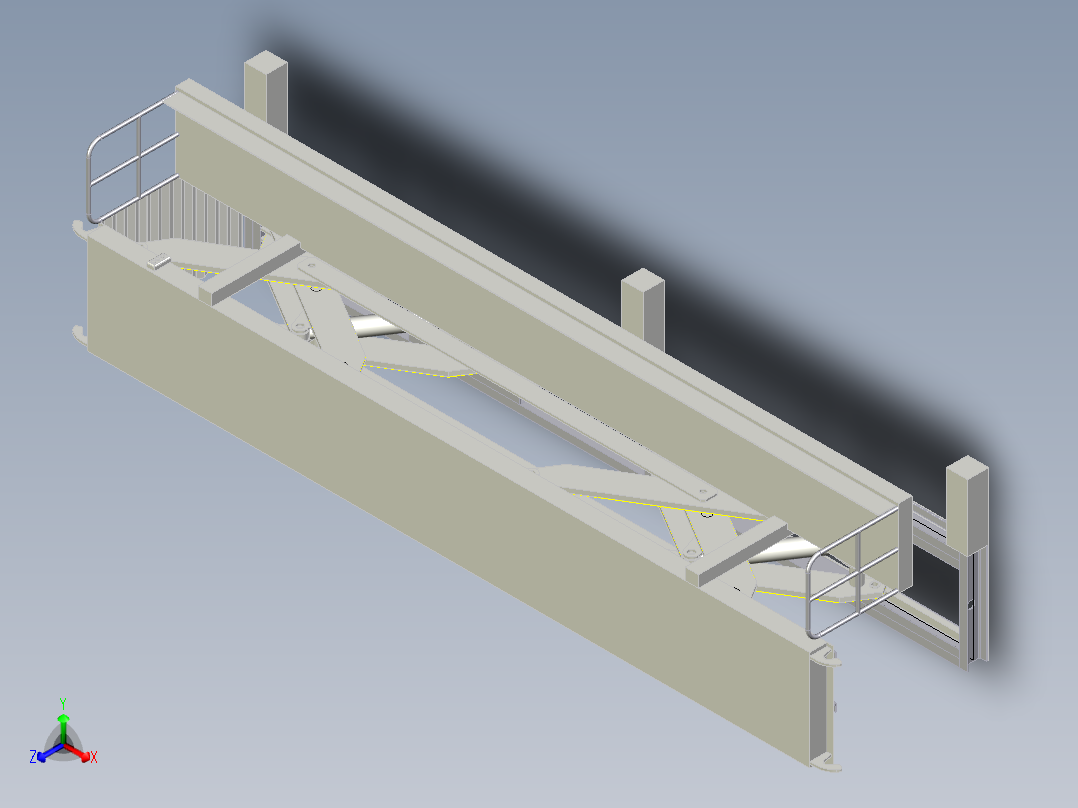 15吨液压升降平台--1113146-111正等轴测图