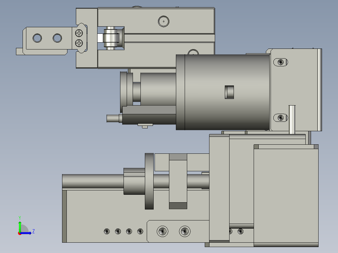 F01AE00021-D4000右夹膜旋转组件左视图