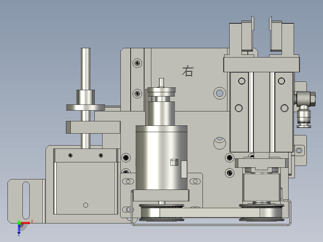 F01AE00021-D4000右夹膜旋转组件俯视图