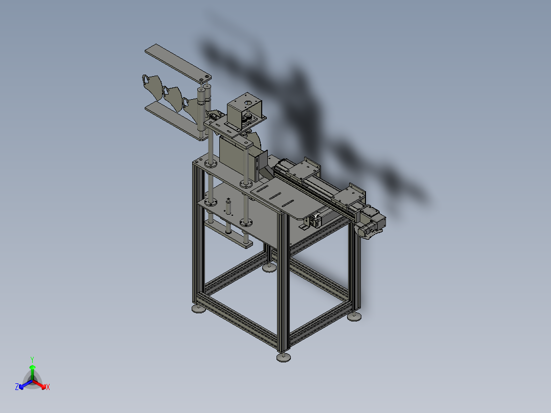 生产机用口罩片夹送装置