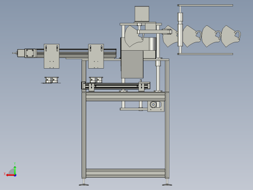 生产机用口罩片夹送装置后视缩略图