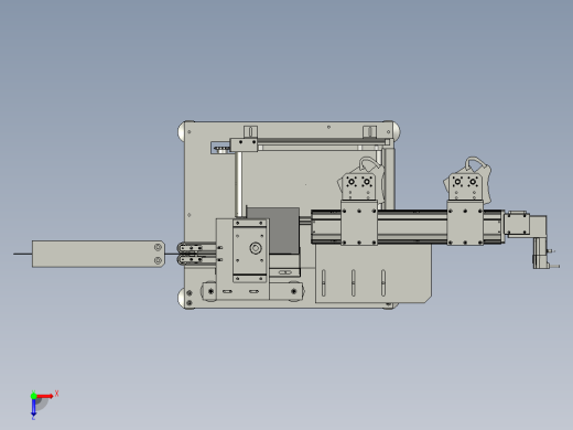 生产机用口罩片夹送装置俯视缩略图