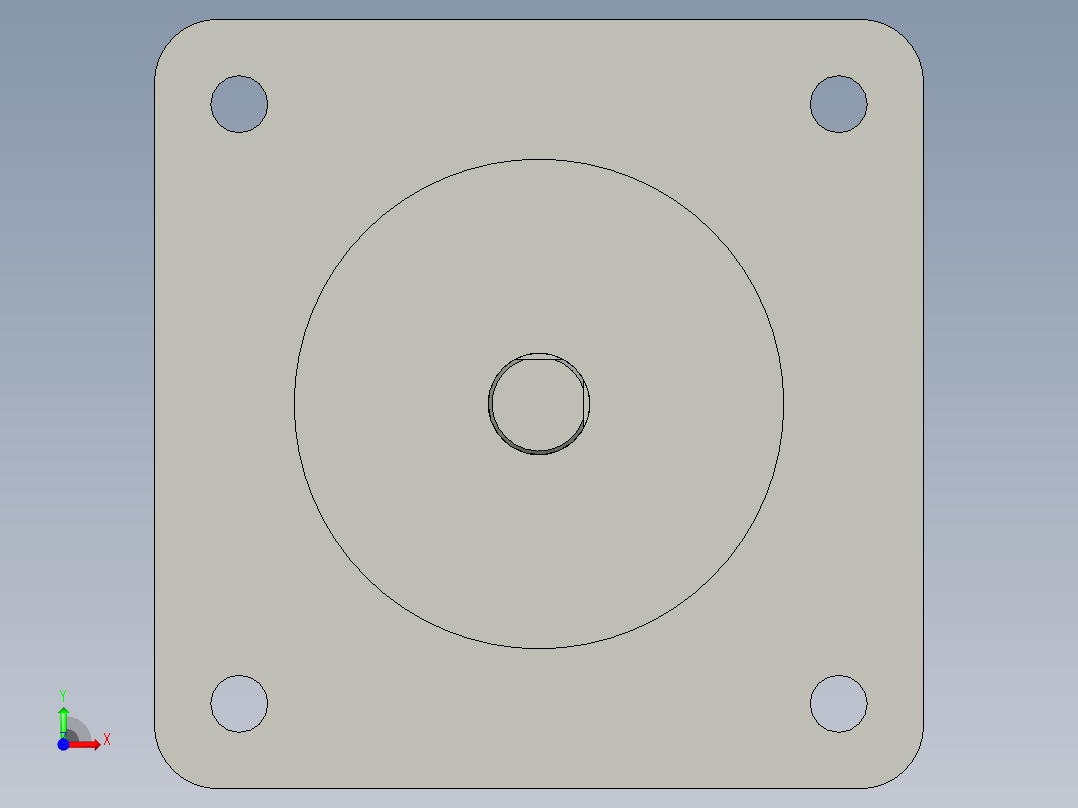 电机-AM24HS5401-10N前视图