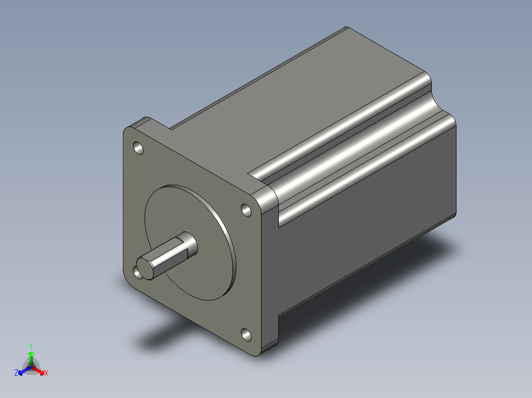 电机-AM24HS5401-10N正等轴测图