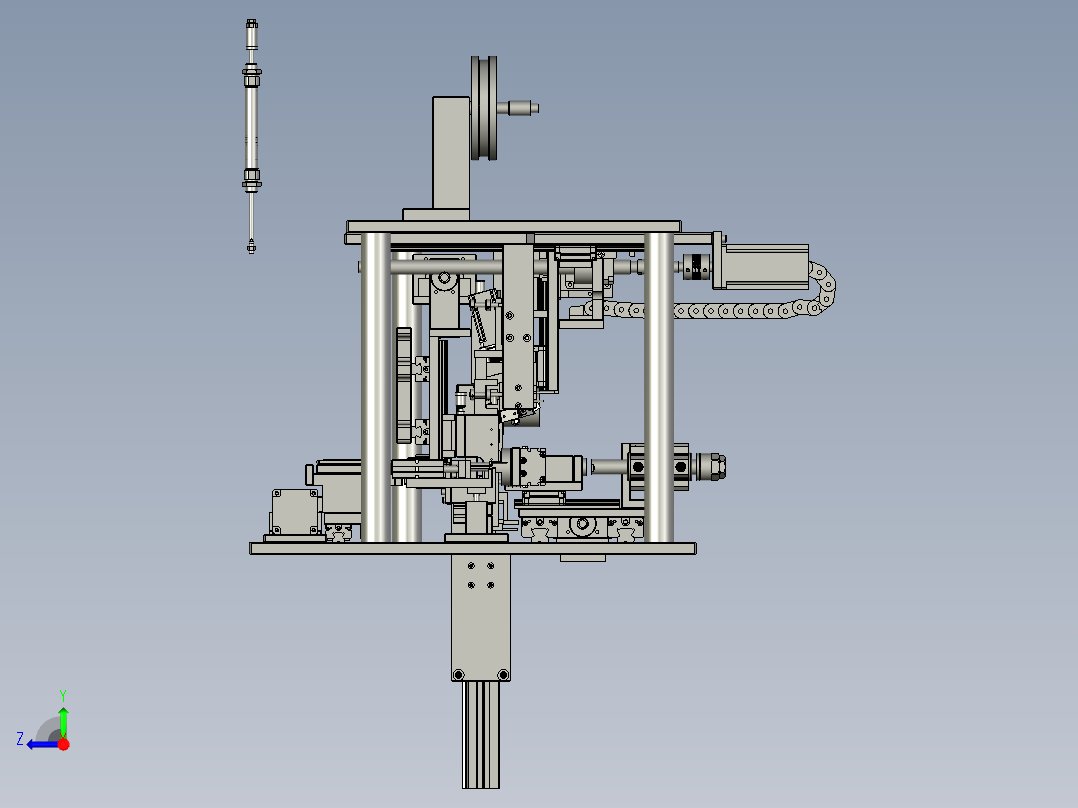 大铝件正面贴片组右视图