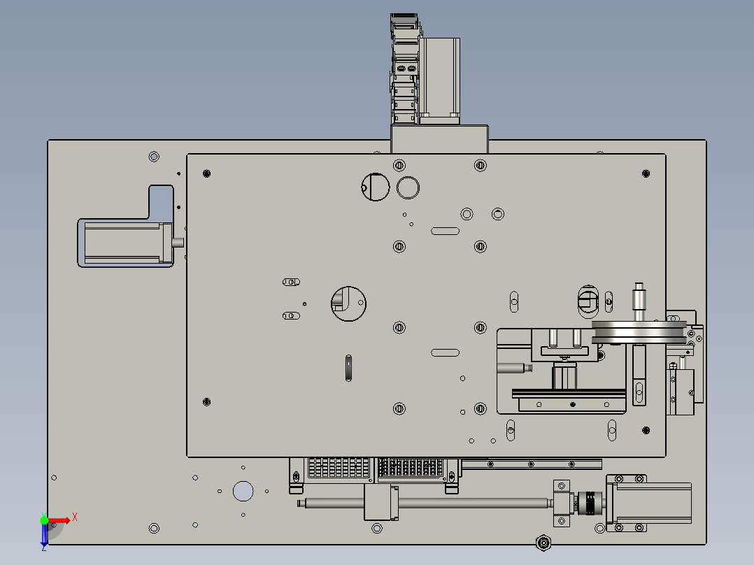 大铝件正面贴片组俯视图