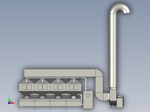吸附功能的催化燃烧机前视缩略图