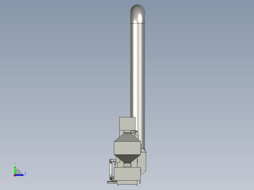 吸附功能的催化燃烧机左视缩略图