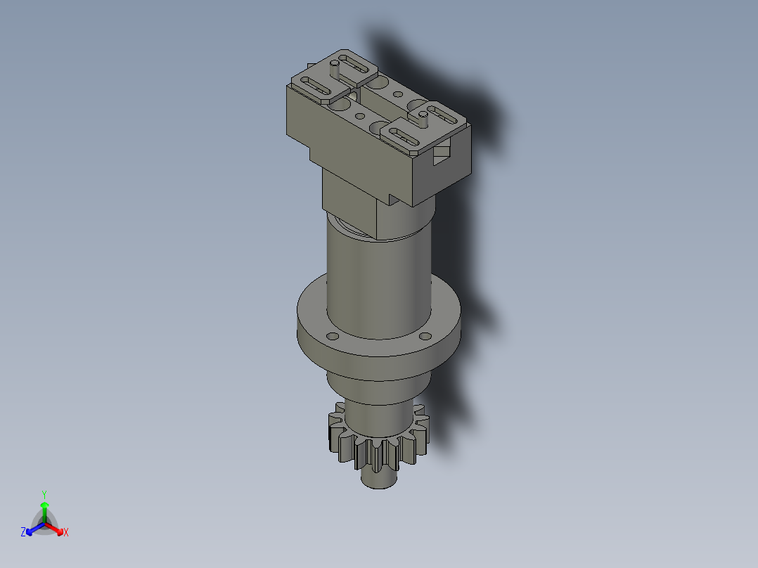 转子定位机构主视图