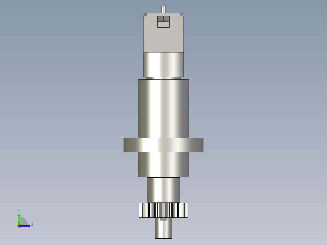 转子定位机构左视图
