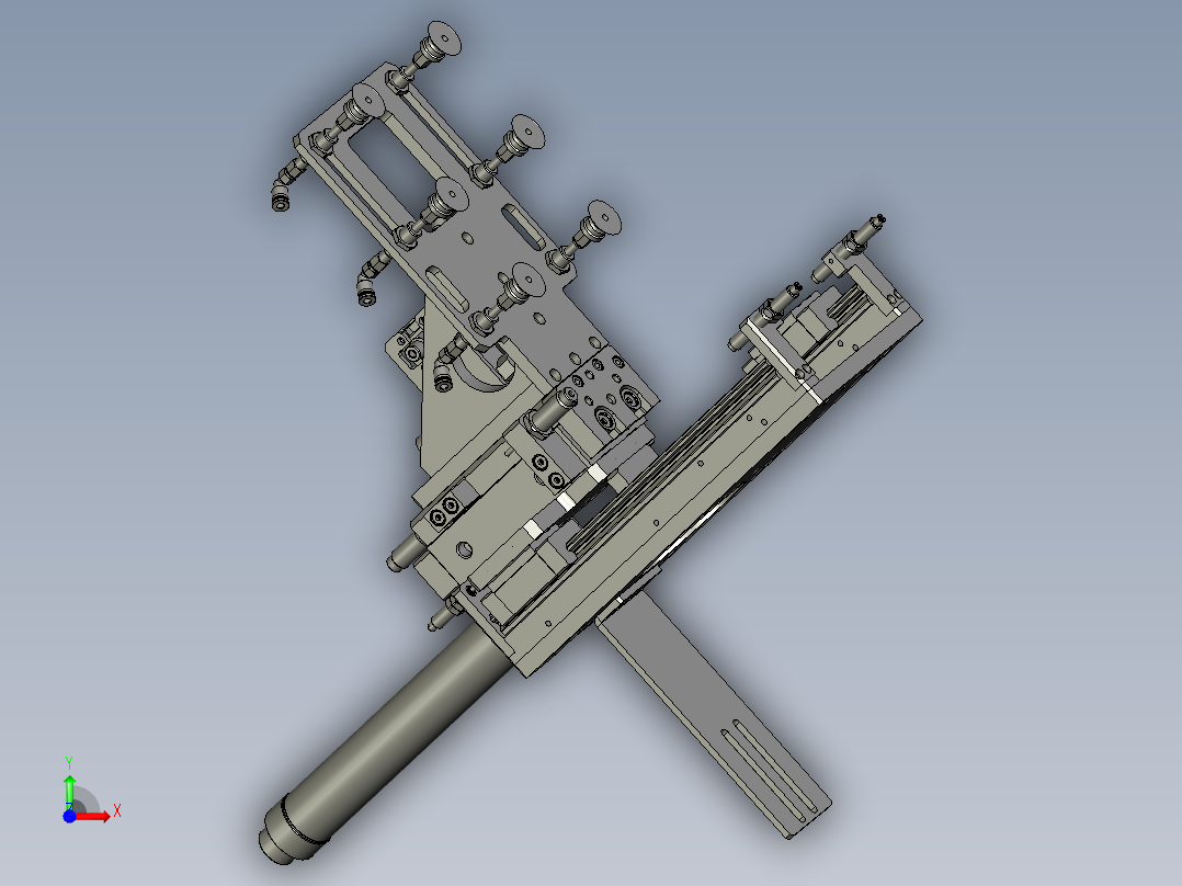 电芯上料抓取组件前视图