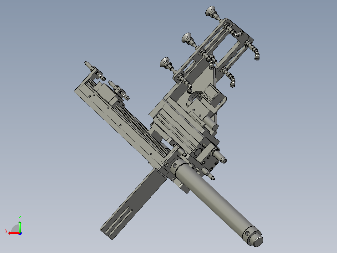 电芯上料抓取组件后视图