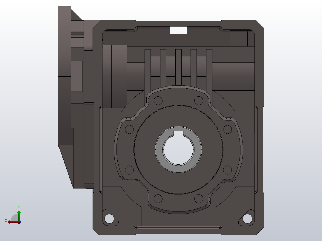 减速机(减速机)品牌 Bonfiglioli 型号 W63 U10 P80 B14 V6后视图