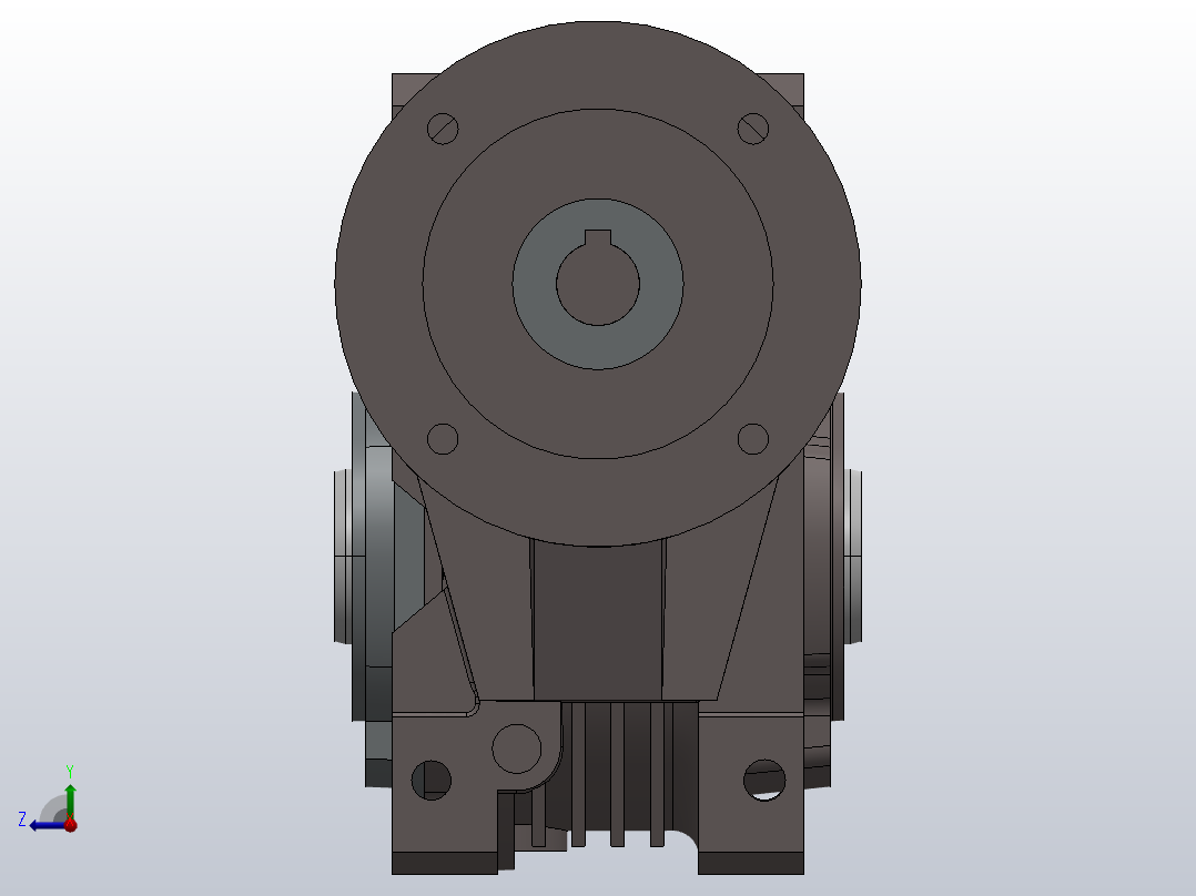 减速机(减速机)品牌 Bonfiglioli 型号 W63 U10 P80 B14 V6右视图