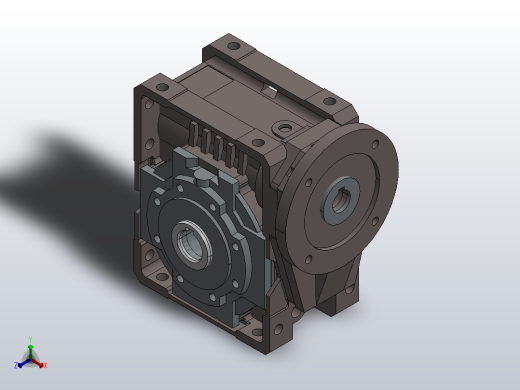 减速机(减速机)品牌 Bonfiglioli 型号 W63 U10 P80 B14 V6正等轴测缩略图