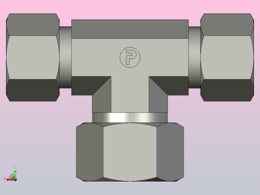 EO管接头三通异径管TR12 15 12ZL71.stp后视缩略图