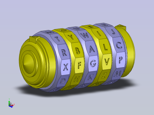 Cryptex达芬奇密码桶 stp