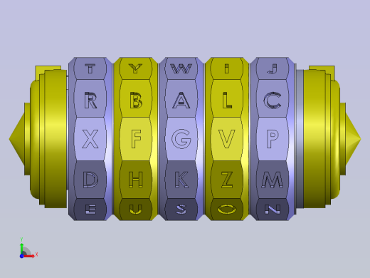Cryptex达芬奇密码桶 stp前视缩略图