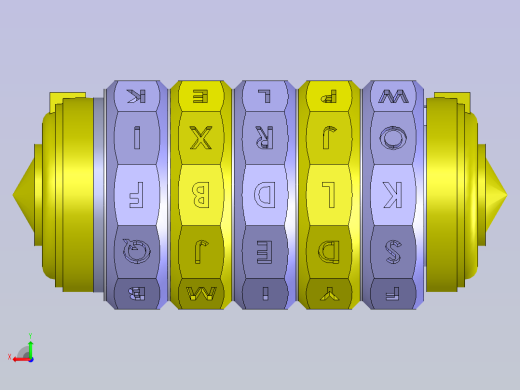 Cryptex达芬奇密码桶 stp后视缩略图