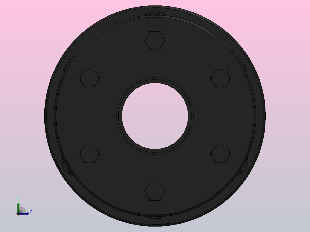 DJM-Y-P型锁紧盘式单型弹性膜片联轴器／SJM-Y-P型锁紧盘式双型弹性膜片联轴器_DJM-05-Y-P-38／Y-P-38-127前视图