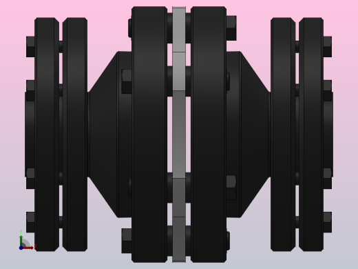 DJM-Y-P型锁紧盘式单型弹性膜片联轴器／SJM-Y-P型锁紧盘式双型弹性膜片联轴器_DJM-05-Y-P-38／Y-P-38-127右视缩略图