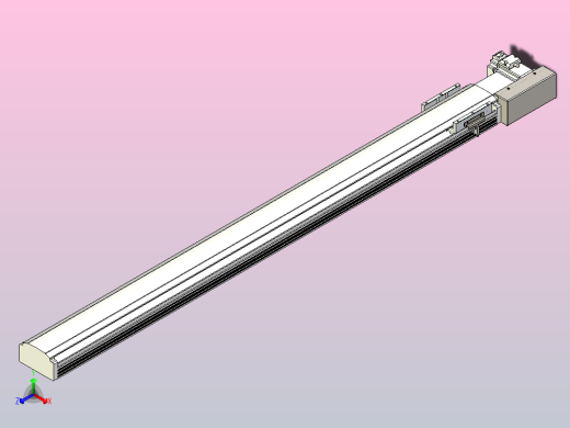 皮带直线轴半封闭可选导轨TPA-HNB-105D-90-L1150-ML-Y-P20-N3