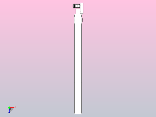 皮带直线轴半封闭可选导轨TPA-HNB-105D-90-L1150-ML-Y-P20-N3俯视缩略图