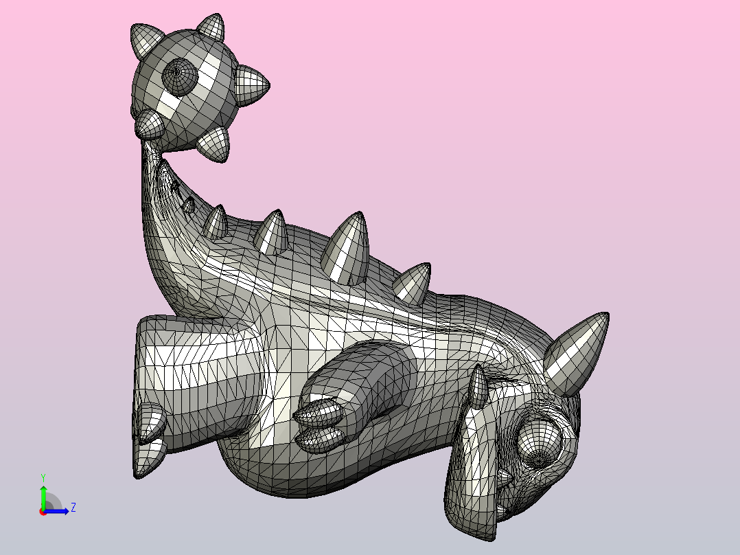 混基因恐龙左视图