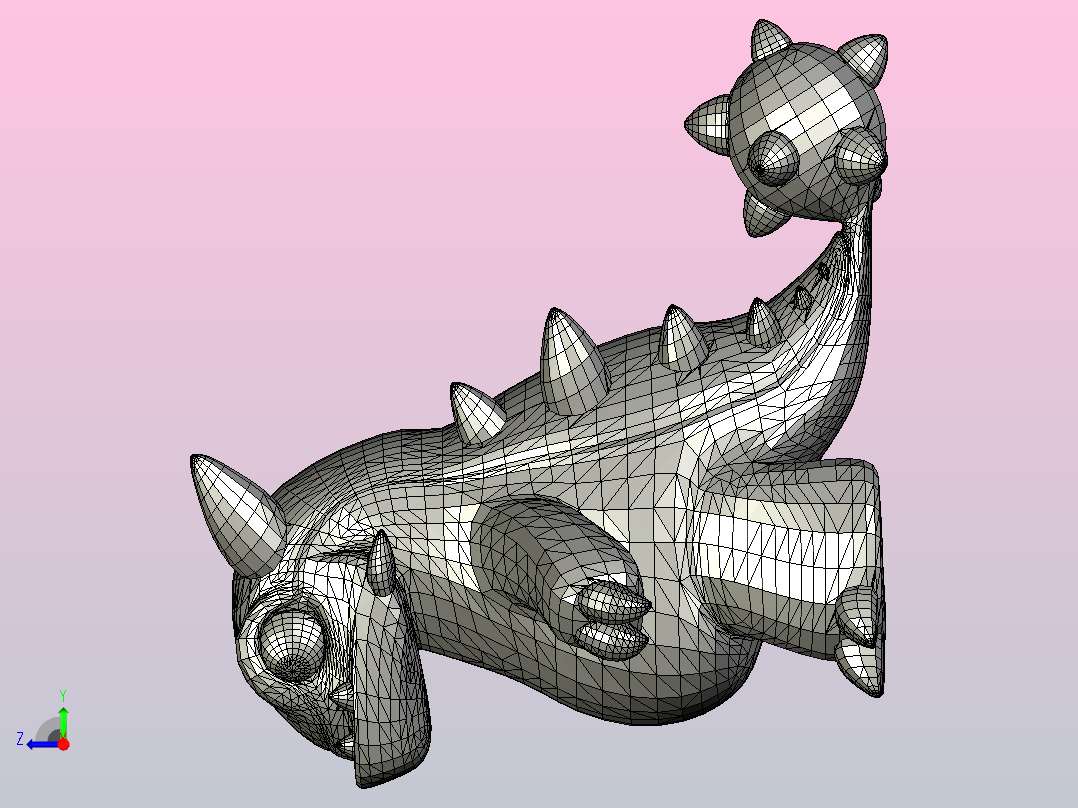 混基因恐龙右视图