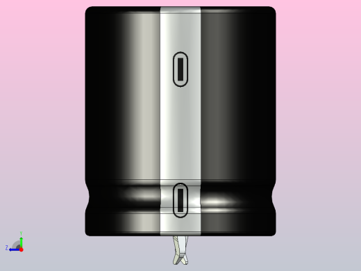 25 x 30黑色电解电容器右视缩略图