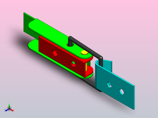 铰接夹正等轴测缩略图