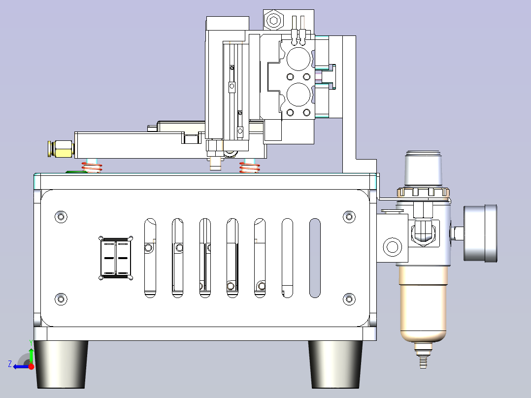 电芯半自动折角机3D模型右视图