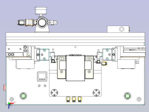 电芯半自动折角机3D模型俯视缩略图