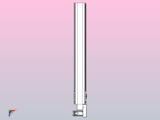 皮带直线轴半封闭可选导轨TPA-HNB-140D-120-L950-MR-C-P40-N3俯视缩略图