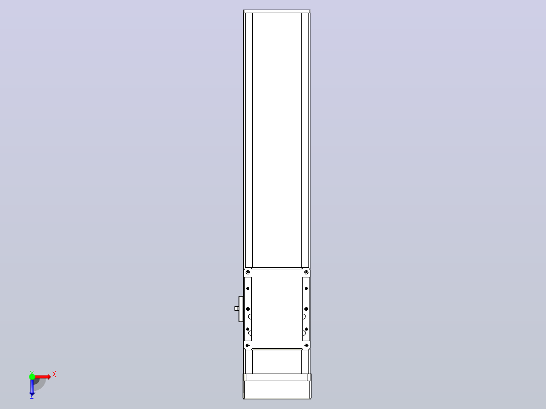 滚珠丝杠直线轴带导轨全封闭TPA-HCR-105D-1610C-L350-MP-C-P40-N3俯视图