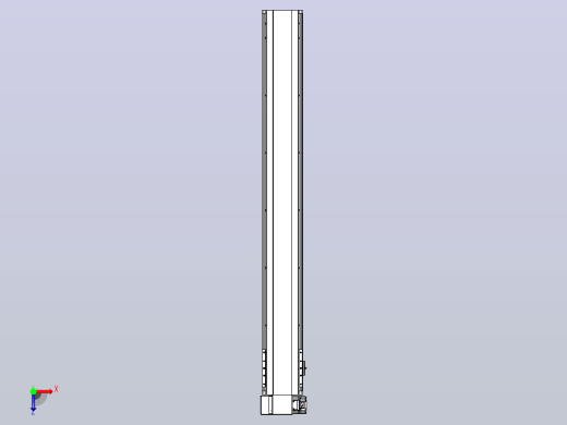 皮带直线轴半封闭可选导轨TPA-HNB-140D-120-L1100-LP-Y-P40-N3俯视缩略图