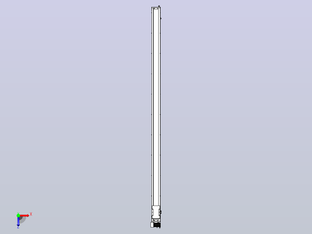 SCM14-2850-LU滚珠花健、支撑座、滚珠丝杠、交叉导轨、直线模组俯视图