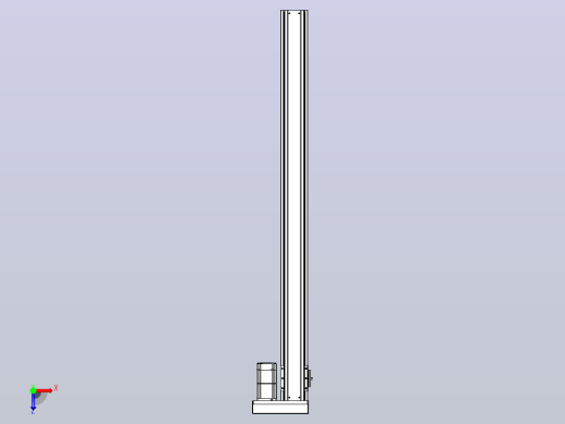 日规模组半封闭丝杆TPA-HNR-85S-1610C-L1050-ML-Y-P20-N3俯视缩略图
