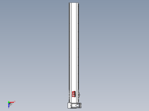 皮带直线轴半封闭可选导轨TPA-HNB-120D-110-L950-LU-Y-P40-N3俯视缩略图