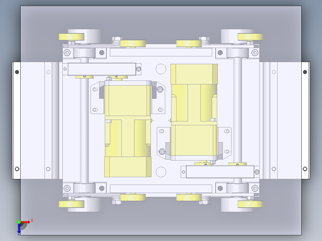 双向分支、合流装置俯视图