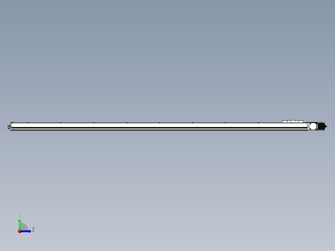 Toyo东佑达直线模组-ECB14-2400-R左视图