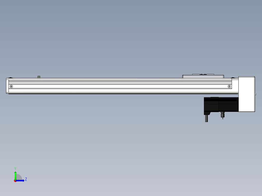 Toyo东佑达直线模组-ECH6-450-BM-M5左视图