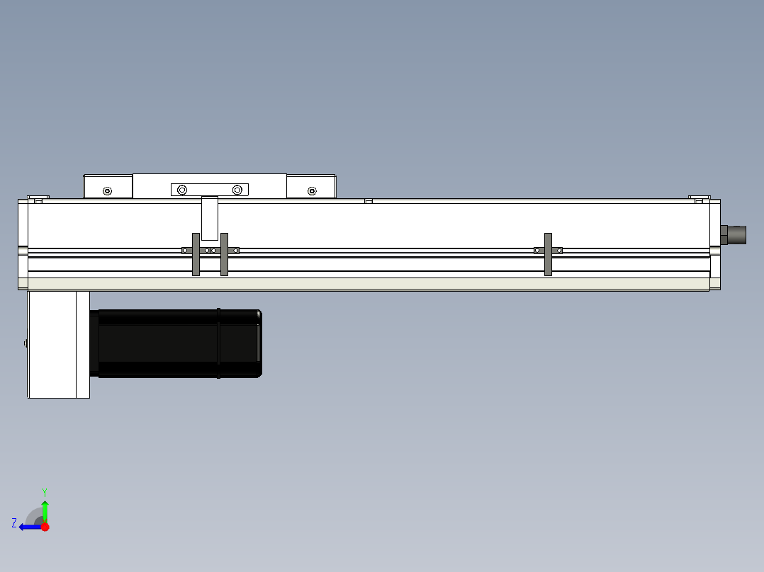 Toyo东佑达直线模组-ECH17-300-BM-400W+煞車右视图