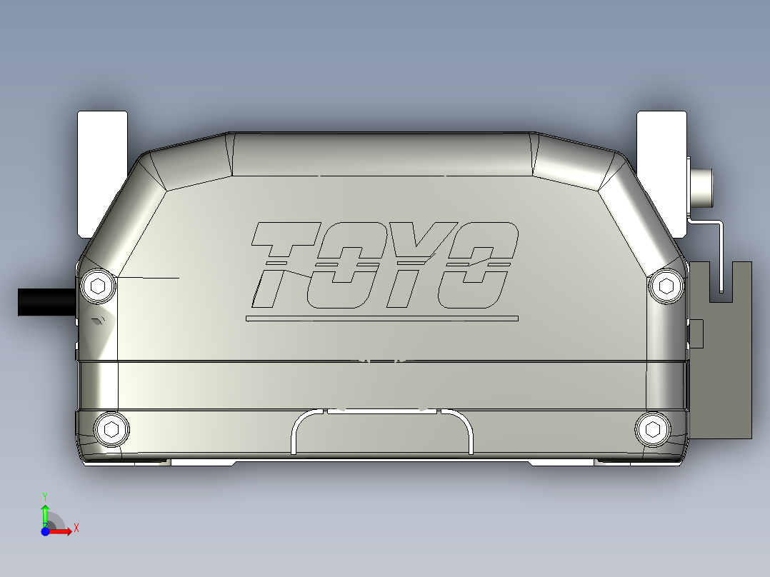 Toyo东佑达直线模组-ETH14-250-BC-400W+煞車-C4反前视图